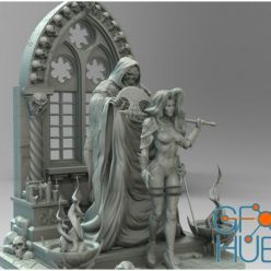 3D model Lady Death Diorama