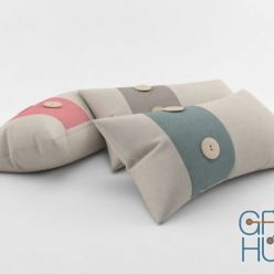 3D model Button pillows