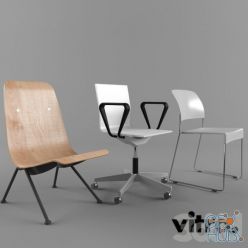 3D model Vitra chaires