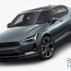 3D model Polestar 2 2020