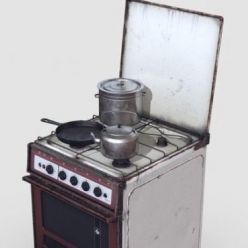 3D model Old Soviet Cooker PBR
