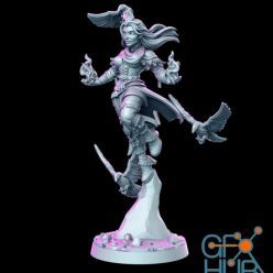 3D model Genevieve - Female Wizard