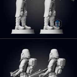 3D model Galactic Marine Figurine - Pose 1 – 3D Print