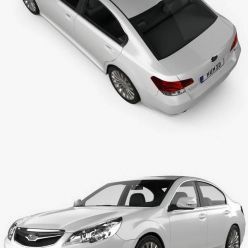 3D model Hum3D - Subaru Legacy (Liberty) sedan 2010