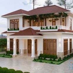3D model Exterior Villa 3 By Long Dinh