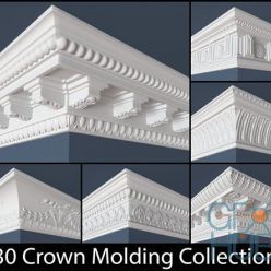 3D model Cubebrush – 30 Crown Molding Collection