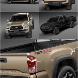 3D model Toyota Tacoma TRD Off-Road 2016 car