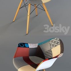 3D model Chair Eames dsw patchwork