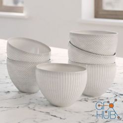 3D model White bowls