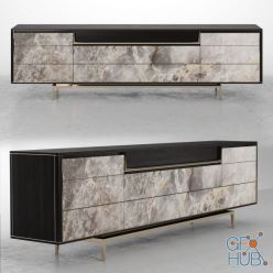 3D model BARNEY Lacquered sideboard vy Visionnaire