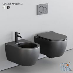 3D model Scarabeo Ceramiche Moon Wall-Hung WC, design Massimiliano Braconi