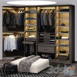 3D model SENZAFINE wardrobe by Poliform