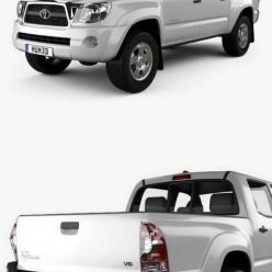 3D model Toyota Tacoma Double Cab 2011