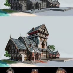 3D model Stylized Old House