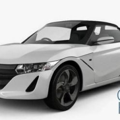 3D model Honda S660 2015 modern car