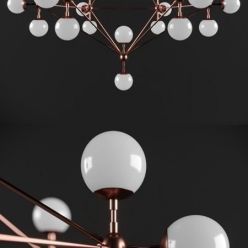 3D model Modo Chandelier 21 Globe