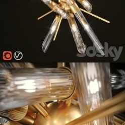 3D model FEISS The Quorra 14 Light Chandelier