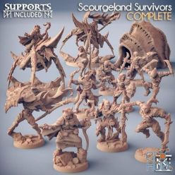3D model Scourgeland Survivors – 3D Print