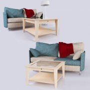 3D model IKEA furniture set
