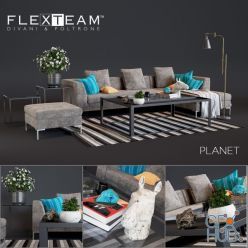 3D model Flexteam Planet Sofa (max 2015, obj)