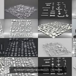 3D model CGTrader – All Kitbash Collection UV’ed /FBX only