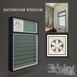 3D model Bathroom window