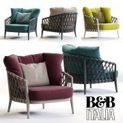 3D model Outdoor armchair Erica by B&B Italia