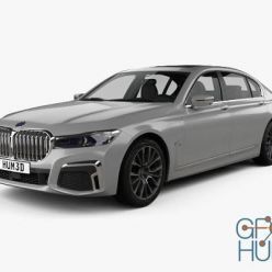 3D model Hum 3D BMW 7 Series Le 2020 3D model (Complete) car