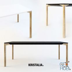 3D model Table Kristalia Boiacca Wood (max 2010, fbx, obj)