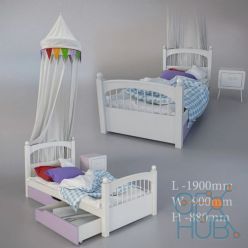 3D model Bolton Furniture Windsor kids bed