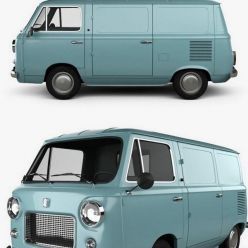 3D model Fiat 600 T 1967