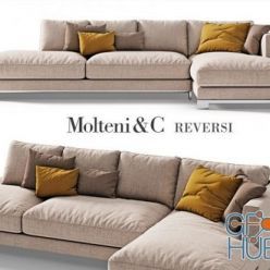 3D model Molteni & C Reversi sofa