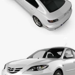 3D model Mazda 3 sedan S 2005 car