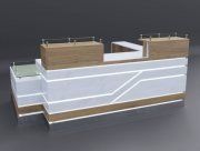 3D model Modern wooden reception