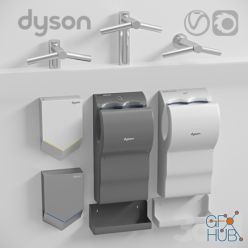 3D model Dyson Airblade Hand dryers