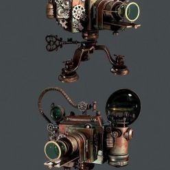 3D model Steampunk Photo Camera