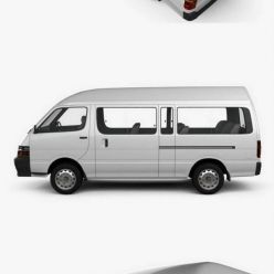 3D model Toyota HiAce Commuter 1992