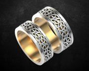 3D model Wedding rings for couple