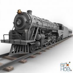 3D model TurboSquid – Berkshire Steam Locomotive
