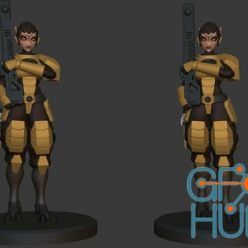 3D model Anime Figurine (Based On Robot Jones Concept) November 2021 – 3D Print