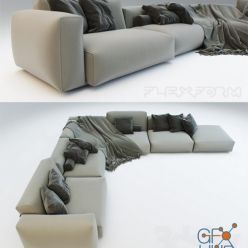 3D model Sofa Lario by Flexform
