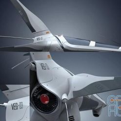 3D model VEG-03 Spaceship