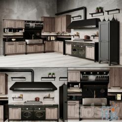 3D model Anteprima VINTAGE kitchen