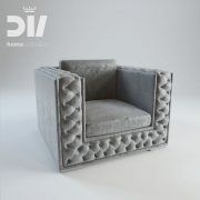 3D model DV homecollection VELVET armchair 116