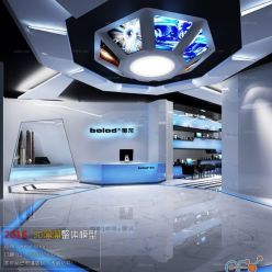 3D model Lobby Reception Interior A017