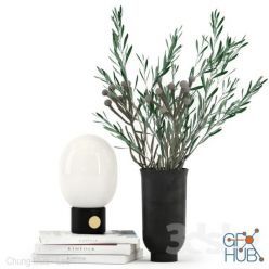 3D model Decor with JWDA Table Lamp