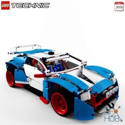 3D model Lego 42077 Rally Car
