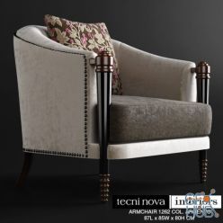 3D model TECNINOVA-1262 ARMCHAIR COL. ARGENTO