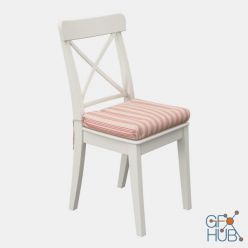 3D model IKEA INGOLF V03 ULLA MAY chair