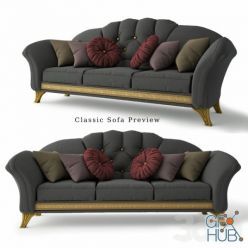 3D model Classic Sofa 2